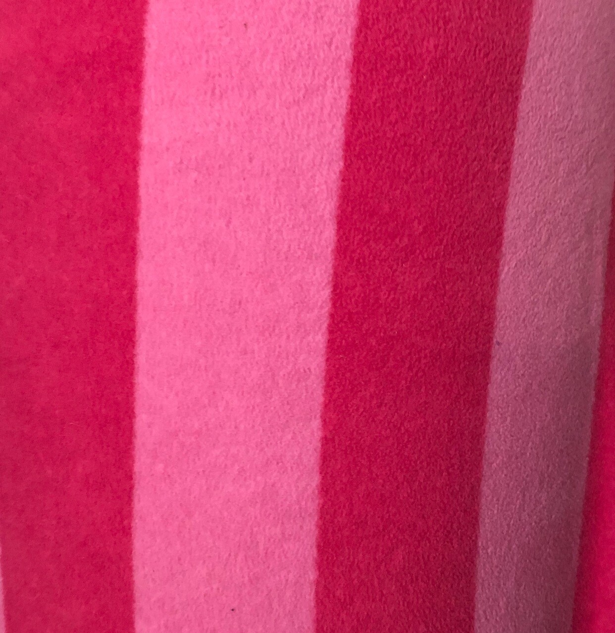 Hot Pink/Pale Pink Stripe Polar Fleece