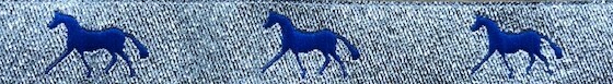 Horse Binding- Silver/ Royal Horse