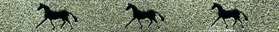 Horse Binding- Gold/Black Horse