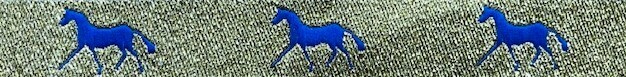 Horse Binding- Gold/Royal Horse