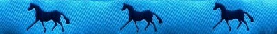 Horse Binding- Sky/Navy Horse