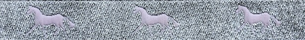Horse Binding- Silver/White Horse