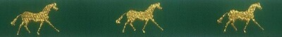 Horse Binding- Green/Gold Horse