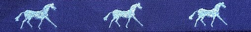 Horse Binding- Purple/ Silver Horse