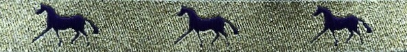 Horse Binding- Gold/ Purple Horse