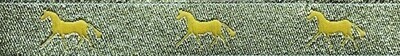 Horse Binding- Metallic Gold/ Gold Horse