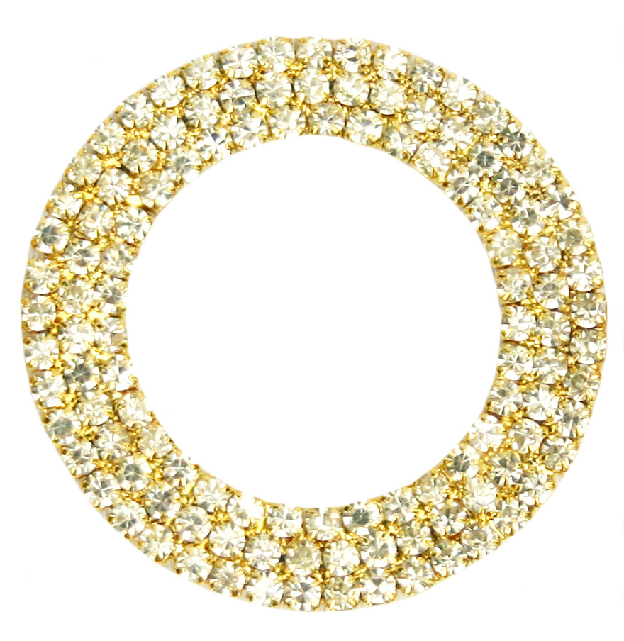 50mm Clear Triple Row Ring