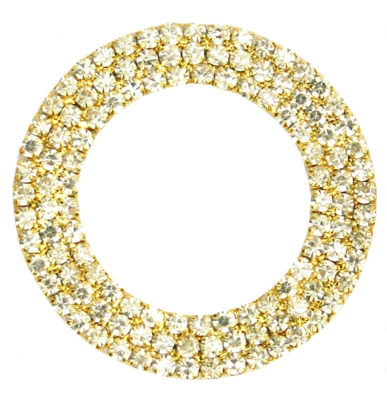 50mm Clear Triple Row Ring