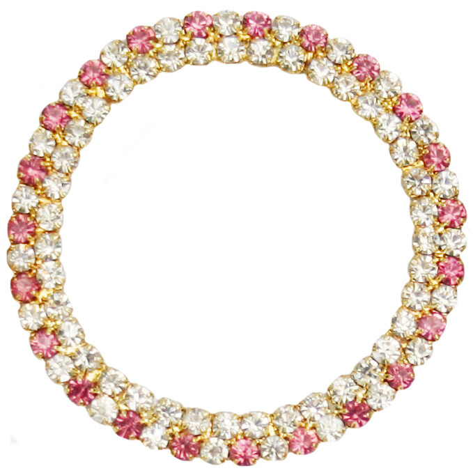 50mm Pink Double Row Ring