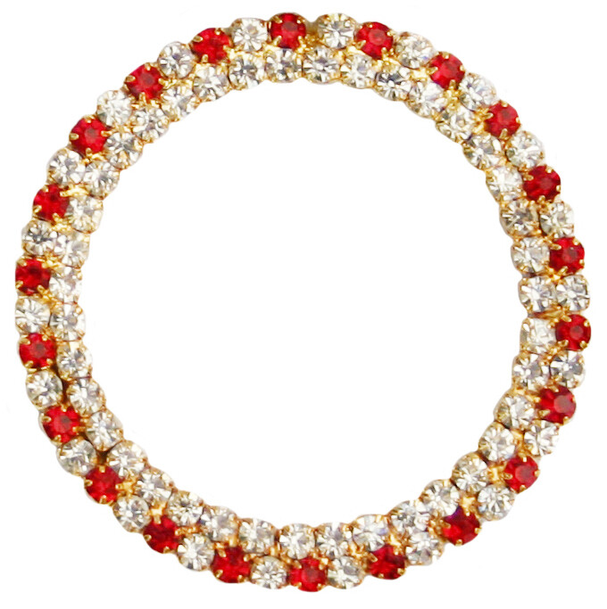 50mm Red Double Row Ring