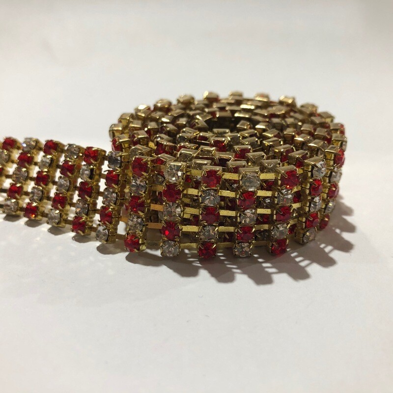 Red Metal Banding - per metre