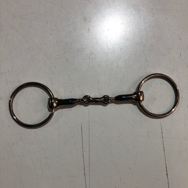 Loose Ring French Link Snaffle 5&quot; Blue steel