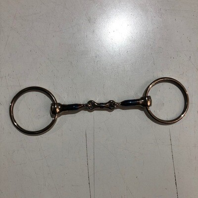 Loose Ring French Link Snaffle 5" Blue steel
