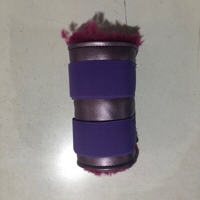 Sheepskin Vinyl Paddock Boots (Small Pony)