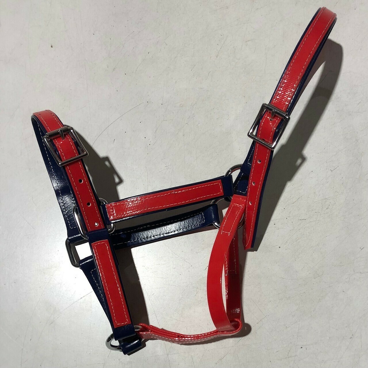PVC Halter- Full,  Navy/Red