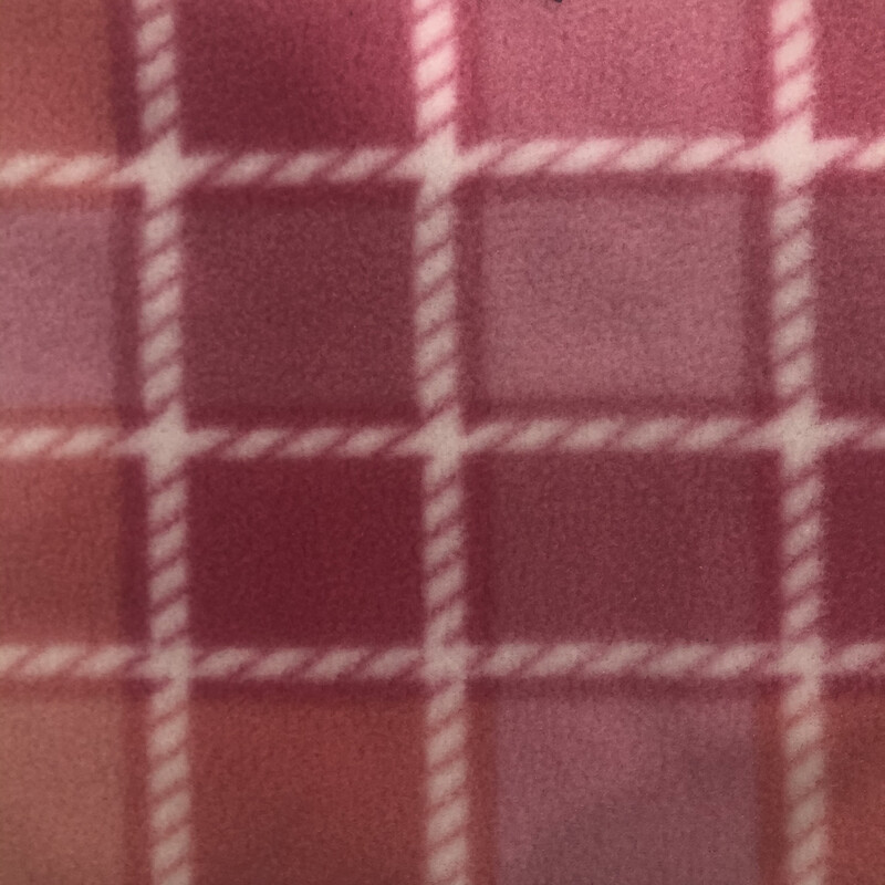 Polar Fleece Saddle Cover - Pink Check 