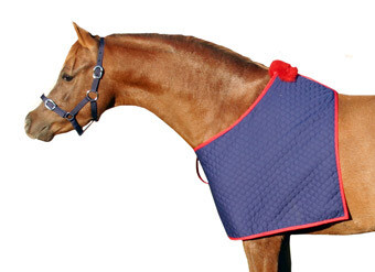 4’9” Quilted Bib - Navy/red