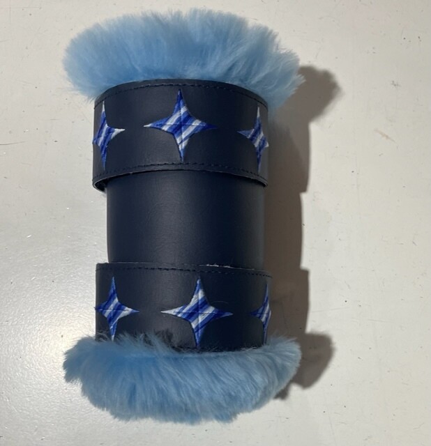 Sheepskin/Vinyl Embroidered Show Boots (Pony)