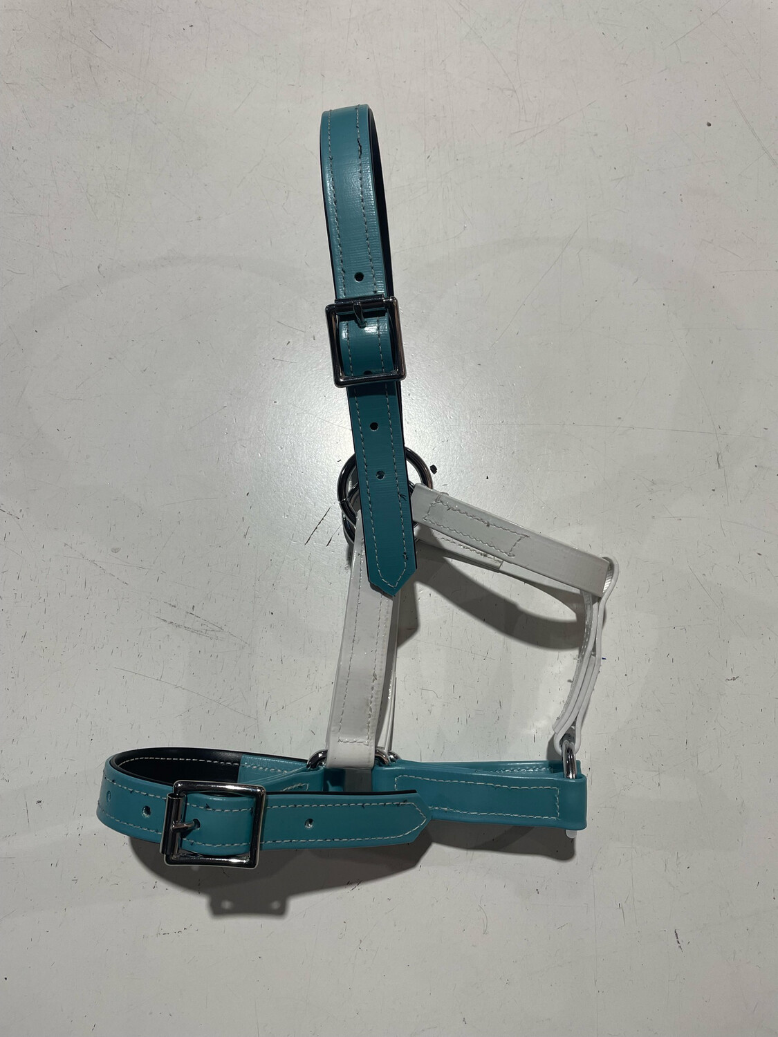 PVC Halter Cob - Shimmer Sky Blue/white 