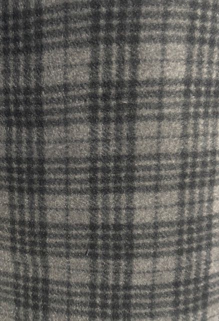 Black/grey check polar fleece