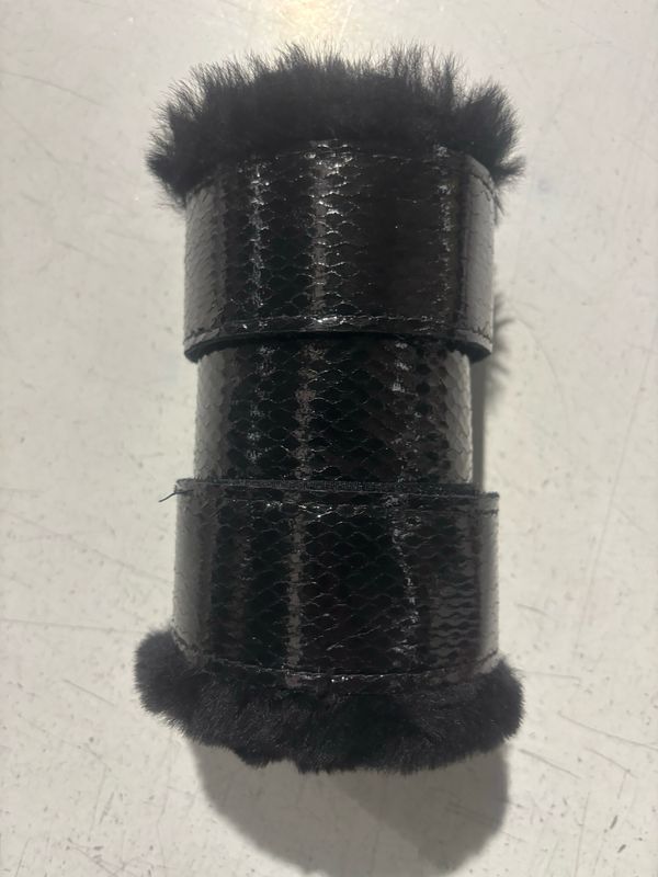 Sheepskin Vinyl Show Boots (Small Pony)