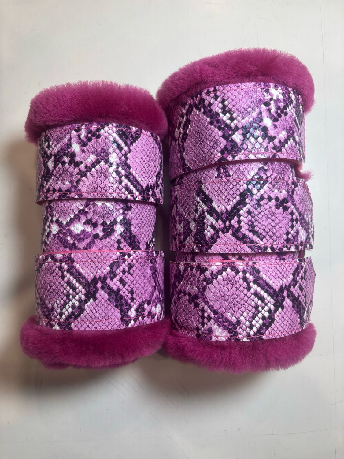 Sheepskin Vinyl Show Boots (Pony)