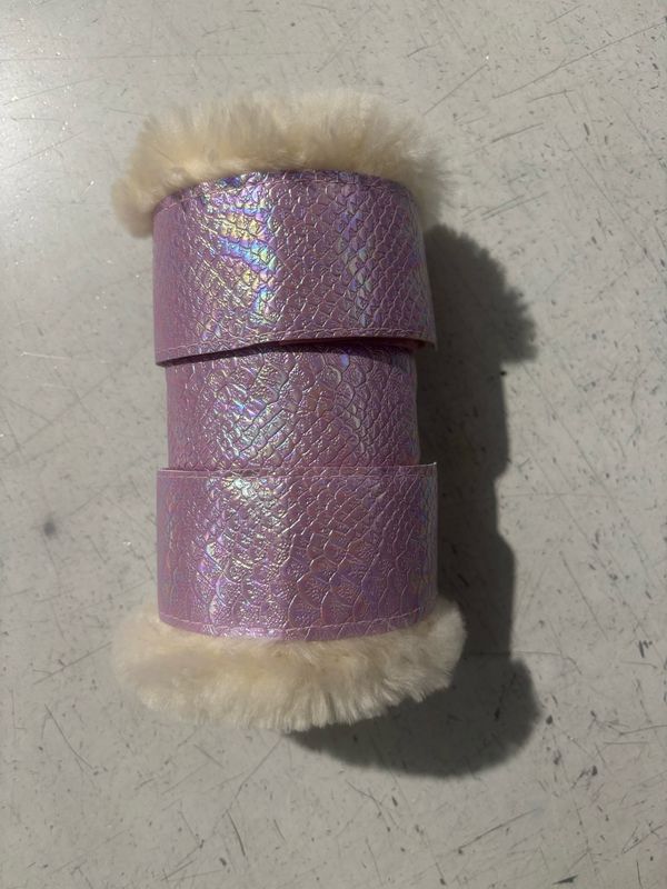 Sheepskin Vinyl Show Boots (Small Pony)