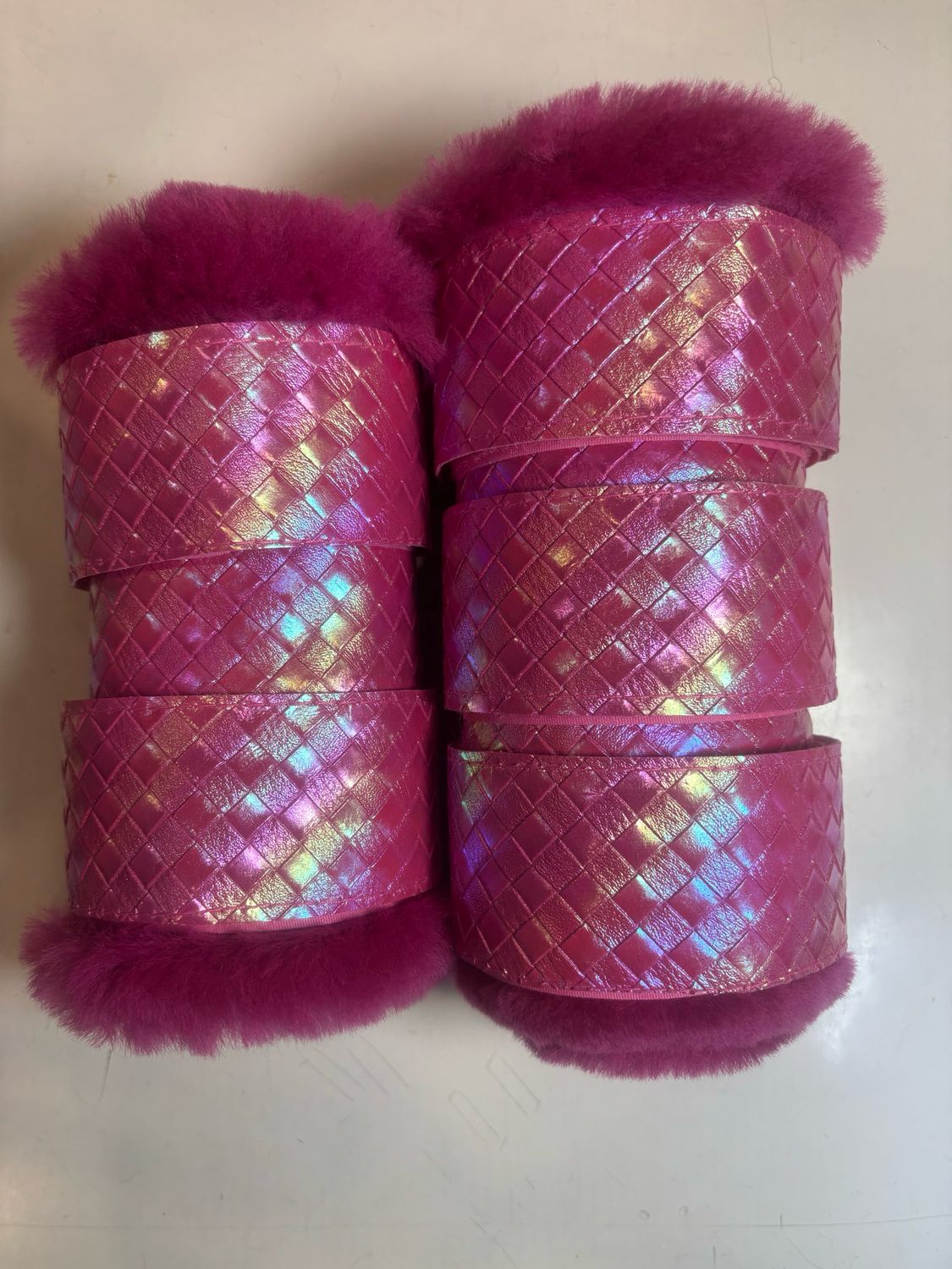 Sheepskin Vinyl Show Boots (Pony)
