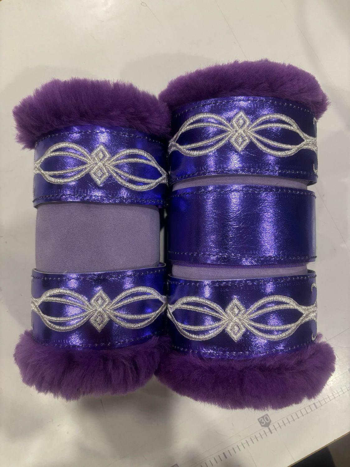 Sheepskin Embroidered Show Boots (Pony)