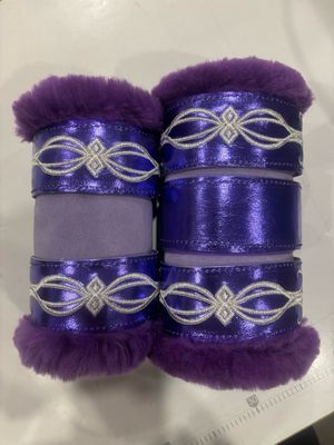 Sheepskin Embroidered Show Boots (Pony)