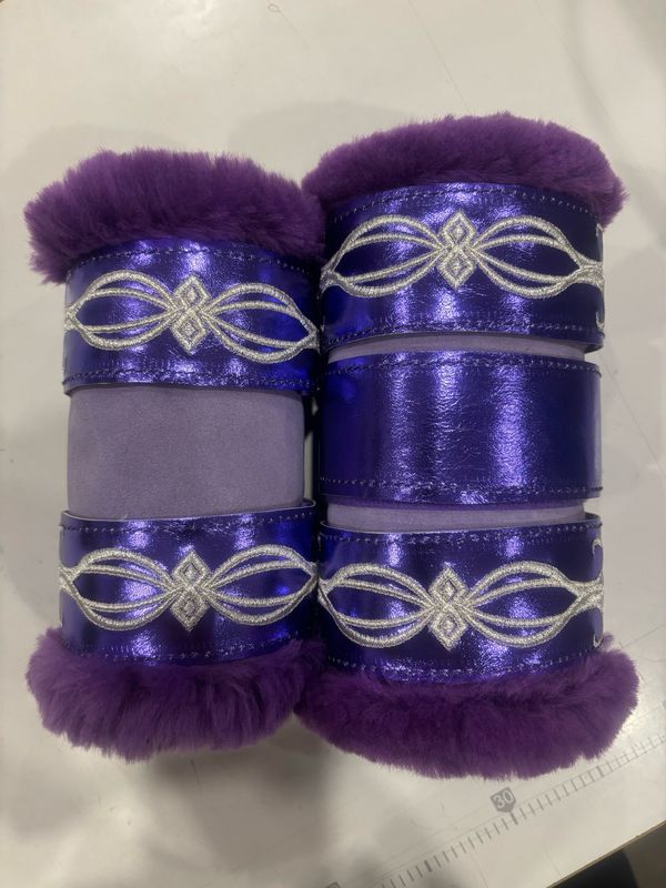 Sheepskin Embroidered Show Boots (Pony)