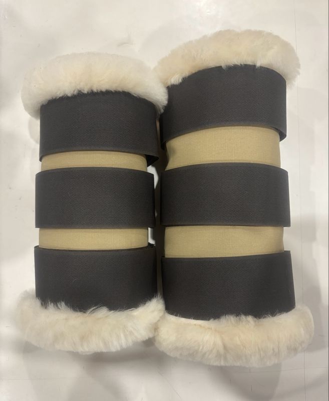 Sheepskin Canvas Paddock Boots (Full)