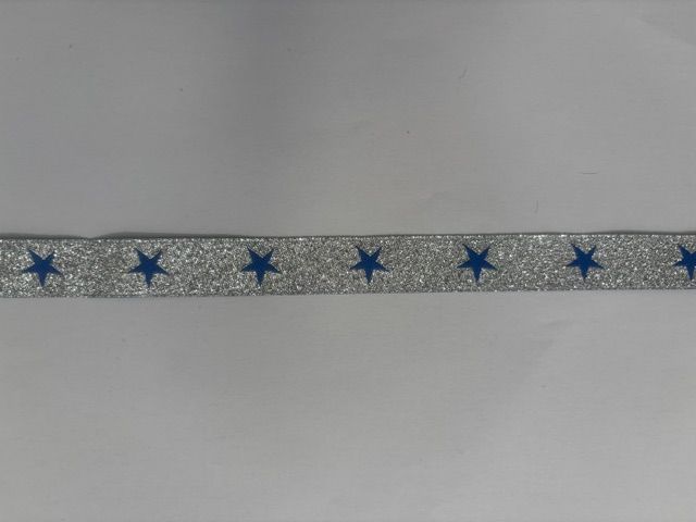 Star binding - Silver with Royal stars