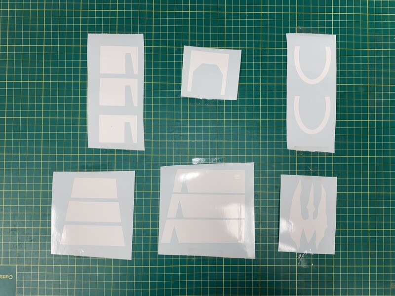 Death Watch Costume Vinyl Decals Kit