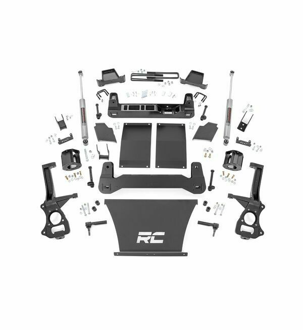 Rough Country 4" Suspension Lift Kit (19-22 GMC 1500 TRAILBOSS/AT4  PU 4WD) With Strut Spacers