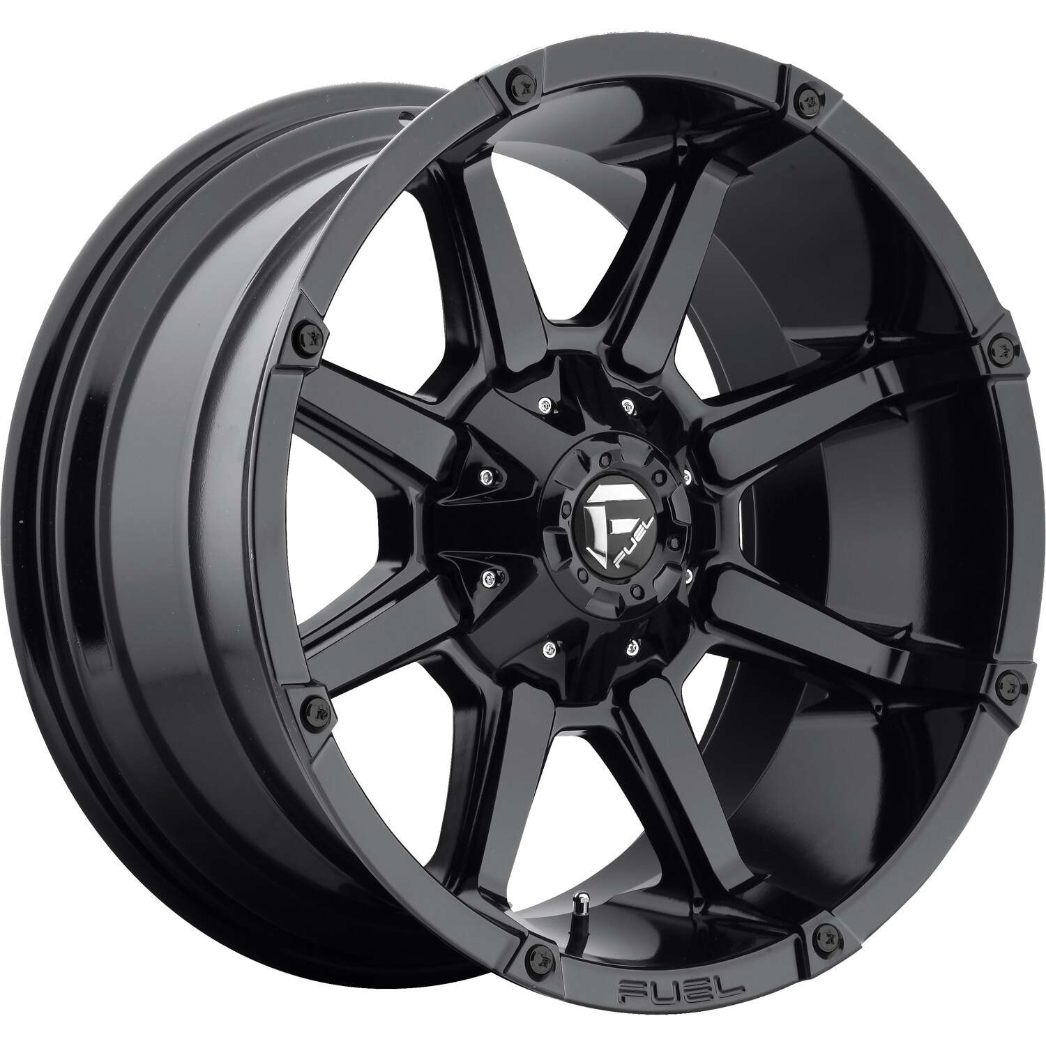 Fuel D575 Coupler 20x10 5x114.3/5x127 -24mm Gloss Black Wheel