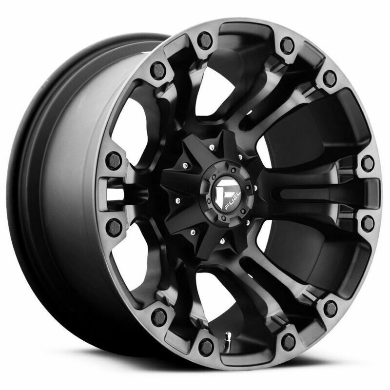 Fuel D569 Vapor 20x10 5x114.3/5x127 -18mm Black Machine Dark Tint Wheel