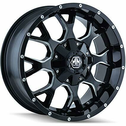 Mayhem Warrior 8015 20X9 5X150/5X139.7 0mm Black Mill Spoke Wheel
