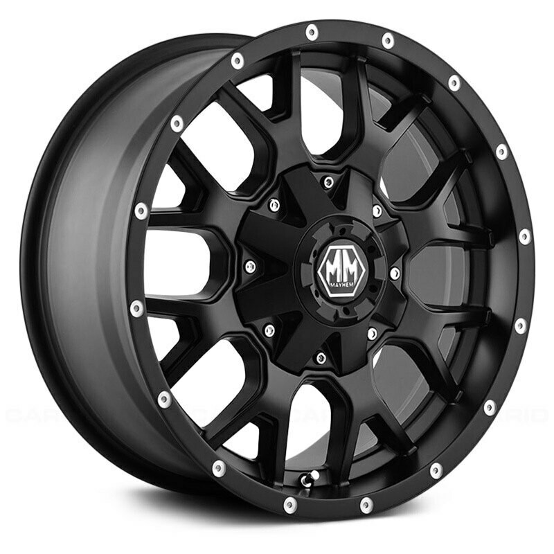 Mayhem Warrior 8015 20X9 8x180 0mm Matte Black Wheel