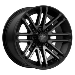 MSA M40 15X7 4X137 10mm Satin Black Titanium Tint Wheel