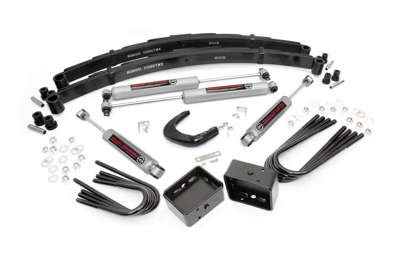 Rough Country 4 Inch Suspension Lift Kit With Lift Blocks For 1977-1991 Chevy/Gmc Half-Ton Suburban 4WD