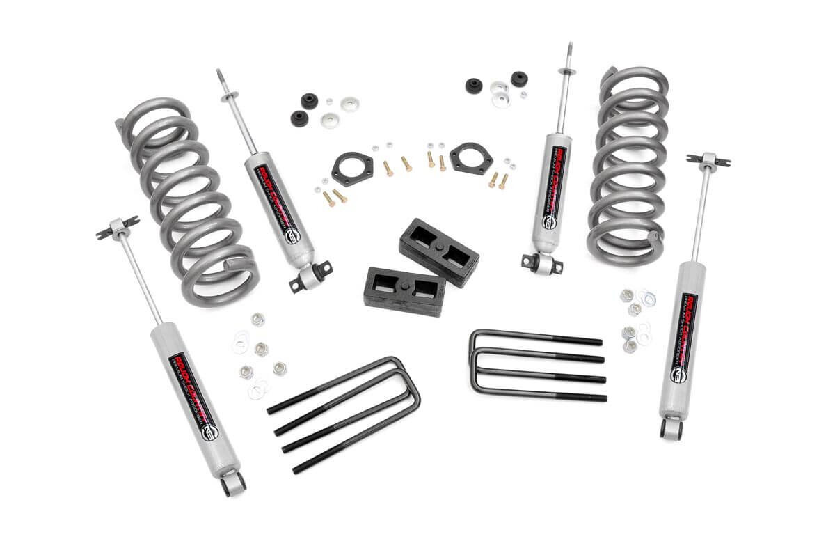 Rough Country 2 Inch Suspension Lift Kit For 1988-1999 Chevy C1500/K1500 Truck & SUV 2WD
