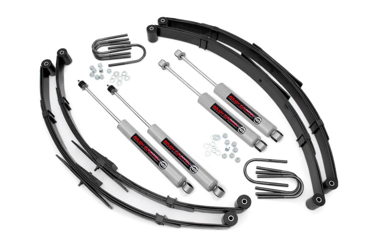 Rough Country 2.5 Inch Jeep Suspension Lift Kit For 1987-1995 Wrangler YJ 4WD