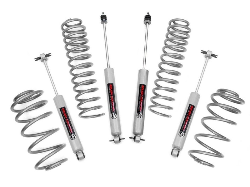 Rough Country 2.5 Inch Jeep Suspension Lift Kit For 97-06 Wrangler TJ/04-06 Wrangler TJ Unlimited 4WD (4 Cylinder)