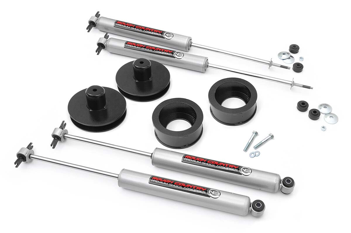 Rough Country 2 Inch Jeep Suspension Lift Kit For 97-06 Wrangler TJ/04-06 Wrangler TJ Unlimited 4WD