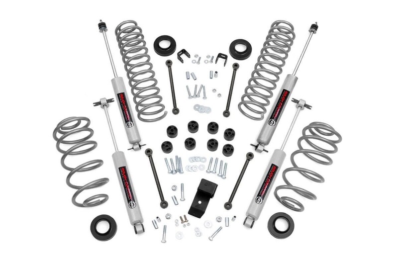 Rough Country 3.25 Inch Suspension Lift Kit For 97-02 Wrangler TJ (4 Cyl)
