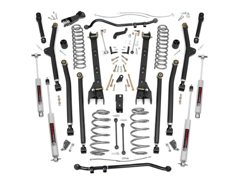 Rough Country 4 Inch Jeep Long Arm Suspension Lift Kit For 97-06 Wrangler TJ