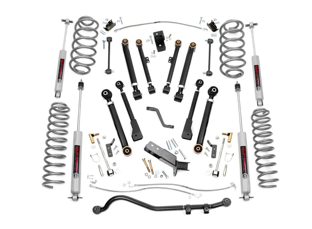 Rough Country 4 Inch Jeep X-Series Suspension Lift Kit For 97-02 Wrangler TJ