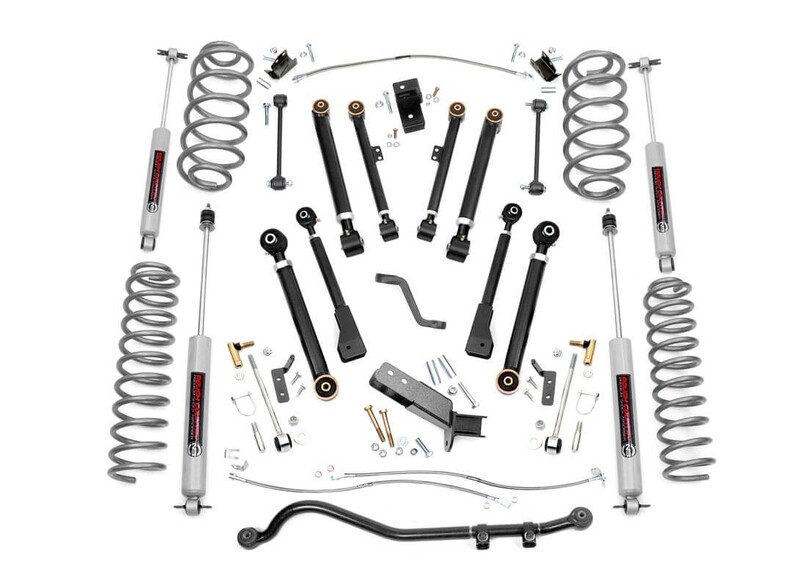 Rough Country 4 Inch Jeep X-Series Suspension Lift Kit For 97-02 Wrangler TJ