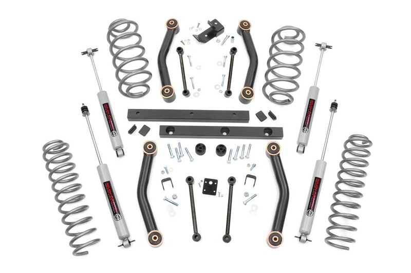 Rough Country 4 Inch Jeep Suspension Lift Kit For 97-02 Wrangler TJ